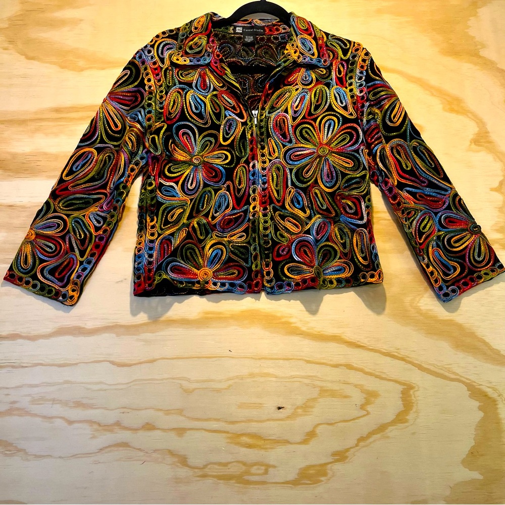 Vintage casual studio Jacket Size Medium Funky Fun Coat